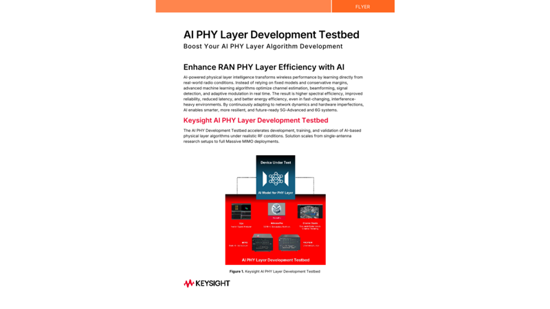 AI PHY Layer Development Testbed